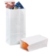 6 1/8" x 4" x 12 3/8", 35lb #8 White Grocery Bag 500/Case - BGG105W