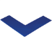 6" x 6" x 2" Blue Mighty Line? Deluxe Safety Tape Angles 24/Cs - T9662B