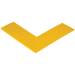 6" x 6" x 2" Yellow Mighty Line? Deluxe Safety Tape Angles 24/Cs - T9662Y
