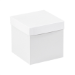 6 x 6 x 6 White Deluxe Gift Box Bottoms 50/Cs (Fits Lid 6 x 6) - DGB666W
