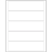 7 1/2 x 2" White Rectangle Laser Labels 5/Sht - LL133