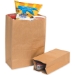 7-1/8 x 4-1/2 x 13-3/4 #12 40lb Kraft Grocery Bag 500/BDL - BGG107K
