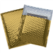 7 x 6 3/4 Gold Glamour Bubble Mailers 72/CS - GBM0706GD