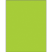 8 1/2 x 11" Fluorescent Green Removable Rectangle Laser Labels 1/Sht - LL420GN