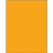 8 1/2 x 11" Fluorescent Orange Removable Rectangle Laser Labels 1/Sht - LL420OR