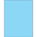 8 1/2 x 11" Fluorescent Pastel Blue Removable Rectangle Laser Labels 1/Sht - LL420BE