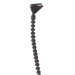 8 Beaded Security Tie - Black 2000/Case - CTBS8C