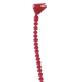 8 Beaded Security Tie - Red 2000/Case - CTBS8B