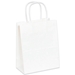 8 x 4 1/2 x 10 1/4 White Paper Shopping Bags 250/Cs - BGS103W