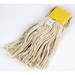 Cleaning Mop 16 Oz Capacity, Natural, Premium Grade Cotton, Cut-End, with Wide Band 1/Ea - ACS-M8016WB