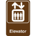 "Elevator" 9 x 6" Facility Sign 1/Ea - SN408
