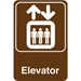 "Elevator" 9 x 6" Facility Sign 1/Ea - SN408