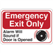 "Emergency Exit Only..." 6 x 9" Facility Sign 1/Ea - SN200