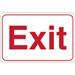 "Exit" 6 x 9" Facility Sign 1/Ea - SN201