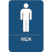 "Men Restroom" ADA Compliant Plastic Sign 1/Ea - SN102