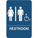 "Men/Women Accessible" ADA Compliant Plastic Sign 1/Ea - SN109