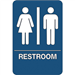 "Men/Women Restroom" ADA Compliant Plastic Sign 1/Ea - SN105