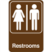"Men/Women Restrooms" 9 x 6" Facility Sign 1/Ea - SN400