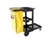 Multi-Shelf Cleaning Cart 3-Shelf 20" x 45" x 38 1/4" Black 1/Ea - RC-6173-BK