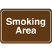 "Smoking Area" 6 x 9" Facility Sign 1/Ea - SN211