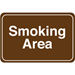 "Smoking Area" 6 x 9" Facility Sign 1/Ea - SN211