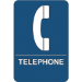 "Telephone" ADA Compliant Plastic Sign 1/Ea - SN108