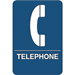 "Telephone" ADA Compliant Plastic Sign 1/Ea - SN108