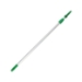 Telescoping Squeegee Extension Pole 4' Two Sections Silver/Green 1/Ea - UN-EZ120