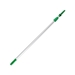 Telescoping Squeegee Extension Pole 4' Two Sections Silver/Green 1/Ea - UN-EZ120