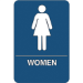 "Women Restroom" ADA Compliant Plastic Sign 1/Ea - SN103