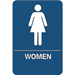 "Women Restroom" ADA Compliant Plastic Sign 1/Ea - SN103