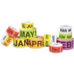 Pre-Printed Inventory Labels - Months of the Year - Rectangle 
