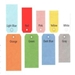 13 PT Shipping Tags Colored Plain - 13 PT Shipping Tags Colored Plain