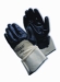 Nitrile Dipped Gloves, Armorlite, Light Weight, Palm Coated Interlock, Blue, 3Inch Plasticized Safety Cuff Dz      - 56-3175/XL
