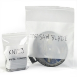 6 Mil White Block Reclosable Poly Bag 
