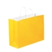 8 x 4 1/2 x 10 1/4 Buttercup Tinted Shopping Bags 250/Cs - BGS103BC