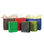 Kraft Tinted Paper Shopping Bags 