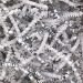 10 lb. White and Silver Metallic Blend Crinkle Paper - CPB10DD