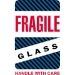4 X 6 - Fragile - Glass - Handle With Care Labels 500/Roll - DL1570