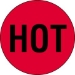 2 X 2 - Hot (Fluorescent Red) Labels 500/Roll - DL1730