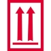 3 X 5 - (Two Red Arrows Over Red Bar) Labels 500/Roll - DL1930