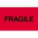 3 X 5 - Fragile (Fluorescent Red) Labels 500/Roll - DL2423