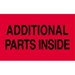 3 X 5 - Additional Parts Inside Labels 500/Roll - DL2541