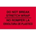 3 X 5 - Do Not Break Stretch Wrap Labels Bilingual 500/Roll - DL3031