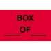 3 X 5 - Box ___ Of ___ Labels 500/Roll - DL3221