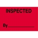 3 X 5 - Inspected By Labels 500/Roll - DL3281