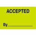 3 X 5 - Accepted By Labels 500/Roll - DL3301