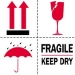 4 X 4 - Fragile - Keep Dry Labels 500/Roll - DL4420
