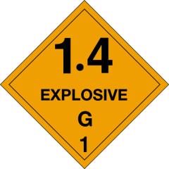 D.O.T Labels - Hazard Class 1 