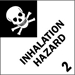 4 X 4 - Inhalation Hazard - 2 Labels 500/Roll - DL5112